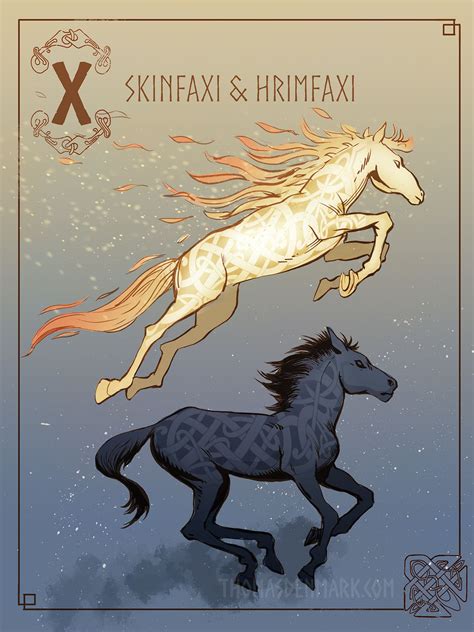 Skinfaxi And Hrimfaxi Mythological Creatures Norse Mythology North