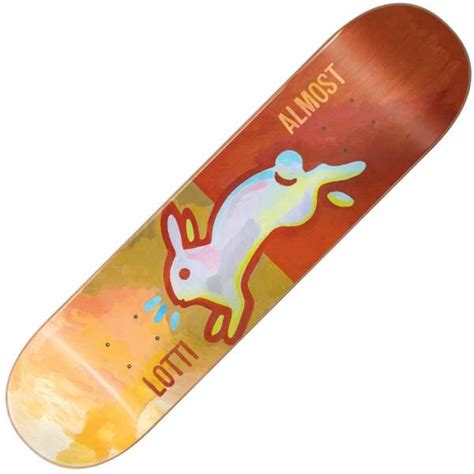 almost skateboards lotti rabbit v2 skateboard deck 8 25 skateboards from native skate store uk