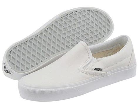 Vans Classic Slip On True White Womens Shoes Sneakers Size 75 13 Vn