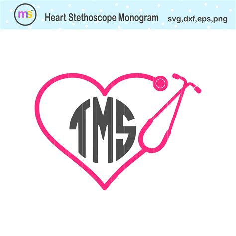 Stethoscope Svg Stethoscope Clip Art Stethoscope Heart Svg Etsy