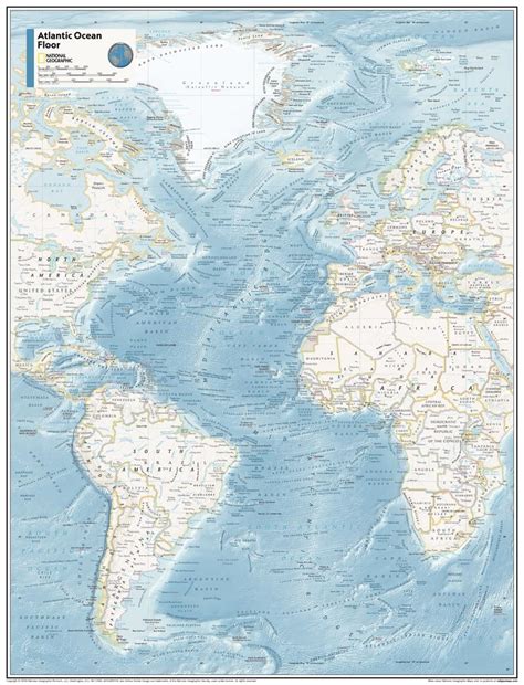 Atlantic Ocean Floor Atlas Of The World 11th Edition National Geogra