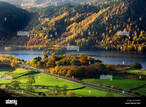 Thirlmere In Autumn The Lake District National Park Cumbria England
