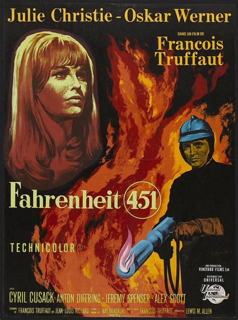 34 415 просмотров 34 тыс. Movie poster for Fahrenheit 451, directed by ...