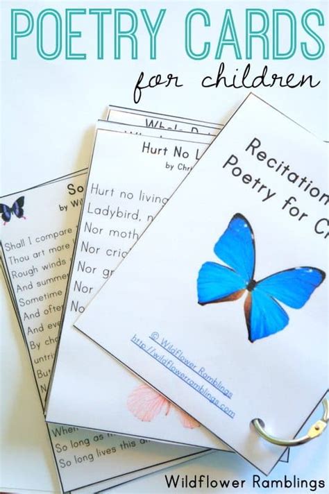 A short poem carrying us through the twelve months of an english country garden year, where bees buzz and flowers yield sweetest nectar. FREE Poetry Recitation Cards - Homeschool Giveaways