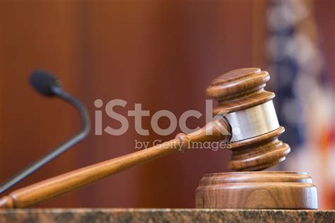 Gavel On Judges Desk In Courtroom Stock Photo Royalty Free Freeimages