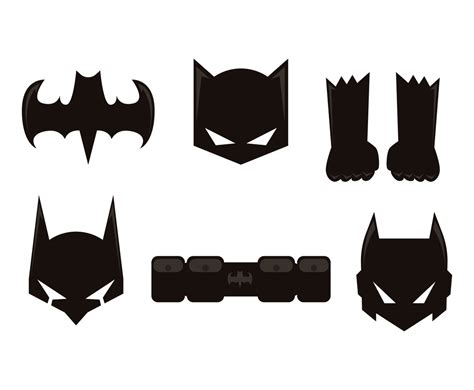 Batman Mask Logo Stencil