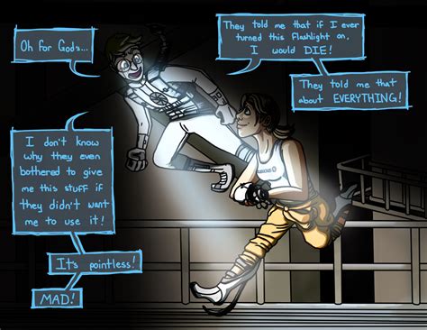 Portal 2 Android Wheatley And Chell By Zubious On Deviantart