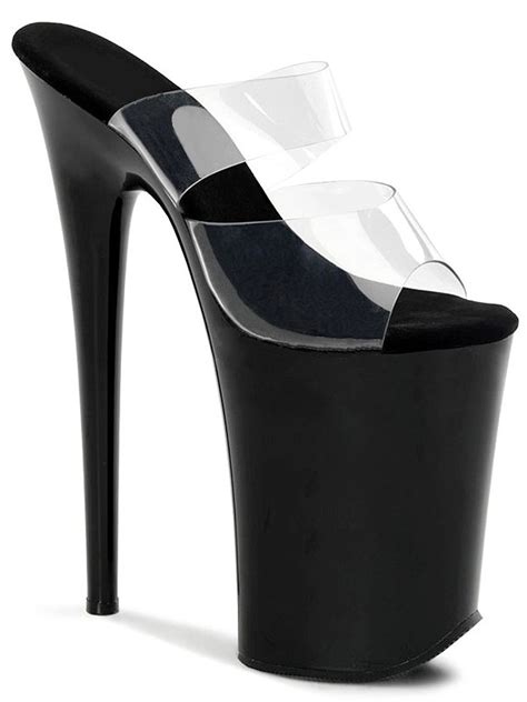 With stephen amell, kelli berglund, nigel crocker, roxton garcia. SummitFashions - Clear and Black Super High Heels with ...