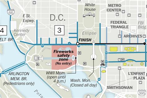 Road Closures Schedules And How To Get To Dc On The Fourth Of July