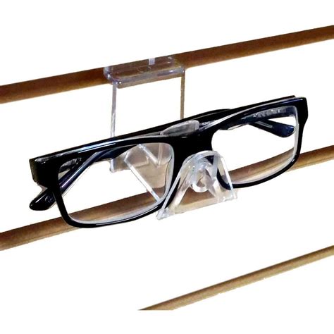 Interlocking Slatwall Eyeglass And Sunglass Holder Displays 1 Pair Of Folded Glasses 1 Unit