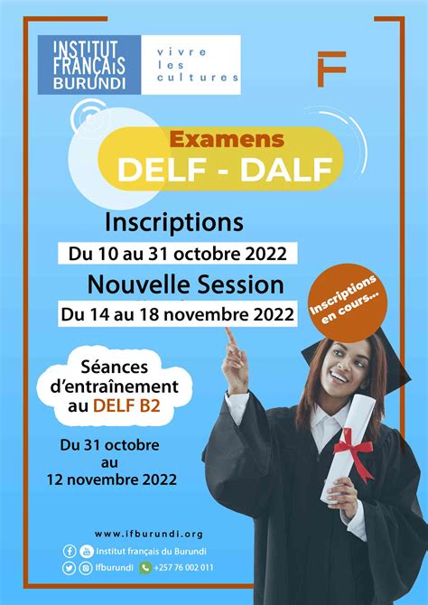 Examens Delf Dalf Inscription En Cours Institut Français Du Burundi