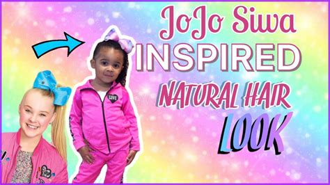 Jojo Siwa Inspired Look Natural Hair Edition Youtube