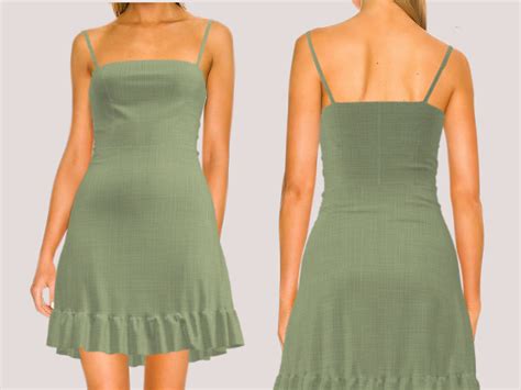 Spaghetti Strap Dress Pattern Full Size Pdf Etsy