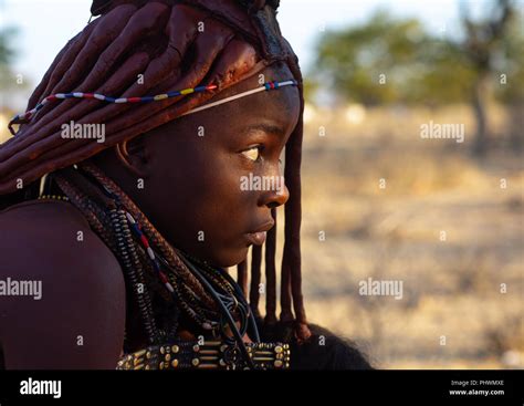 Himba Tribe Woman With A Ray Of Light On Her Face Cunene Province