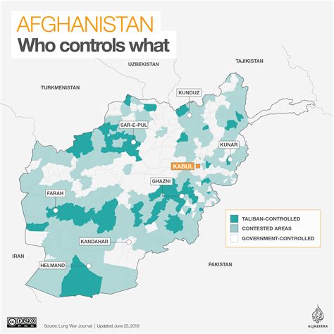 The provinces of afghanistan (ولايت wolayat) are the primary administrative divisions of afghanistan. Afghanistan: Who controls what | Afghanistan | Al Jazeera