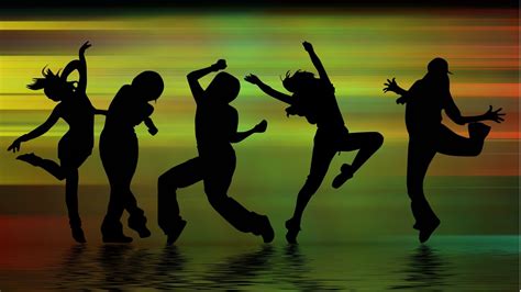 Download Wallpaper Music Dancing Silhouettes Figures Free Desktop