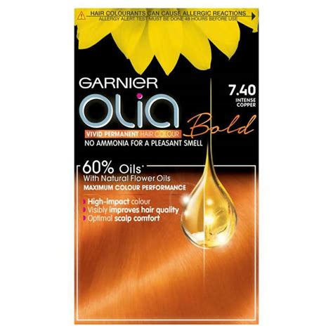Garnier Olia Bold Permanent No Ammonia Hair Dye Intense Copper 740