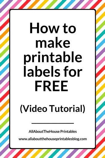 This simple approach doesn't require any pencil sketch and is simple enough to draw from. How to make printable labels for FREE (using Canva ...