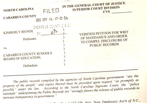 Long time Cabarrus County educator sues Board of Education over failure