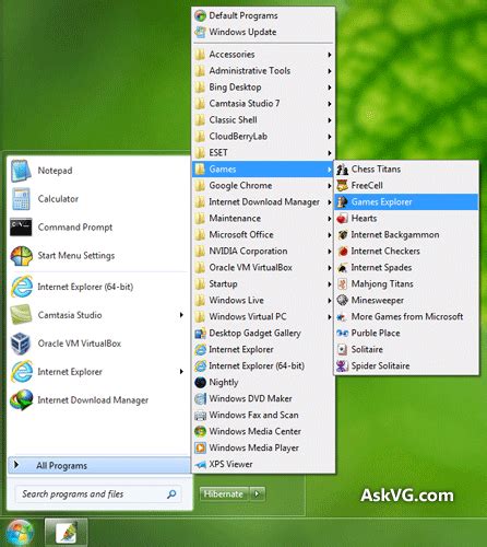 Enable Windows Xp Style Cascading All Programs List In