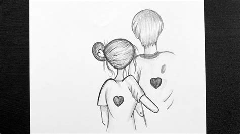 Beautiful Pencil Sketches Of Love Couple How To Draw Couple Drawing