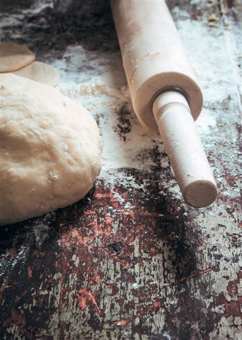 Rolling The Dough Stock Image Image Of Crust Preparing 63612513