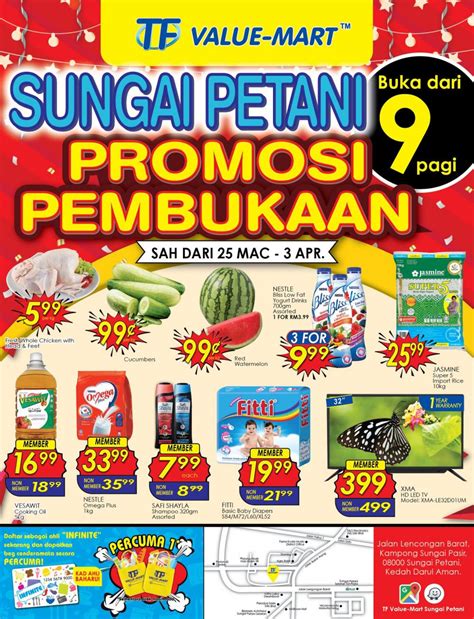 Located about 35km from penang , sungai petani is the largest town in kedah followed by the state capital alor setar. TF Value-Mart Sungai Petani Opening Promotion (25 March ...