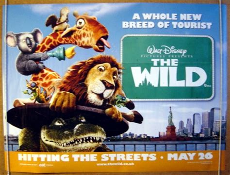 The Wild 2006 Cinema Quadteaser Poster Kiefer Sutherland Walt
