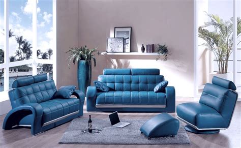 Decorating A Room With Blue Leather Sofa Homedecorite
