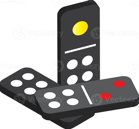 Dominoes For Game Illustration In 3d Isometric Style 14376191 Png