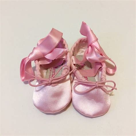 Pink Ballet Shoes Satin Ballerina Slippers Infant Toddler Etsy Pink
