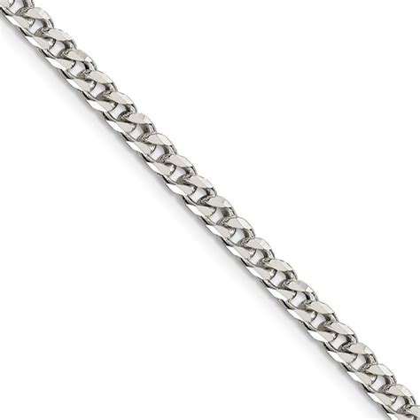35mm Sterling Silver Solid Curb Chain Necklace Ebay