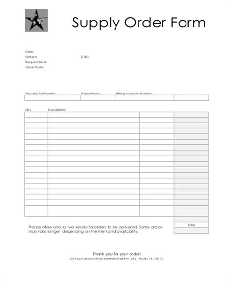 Free 10 Printable Order Form Samples In Ms Word Pdf Pro Forma Invoice