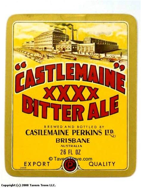 Item 46213 1968 Castlemaine Xxxx Bitter Ale Label