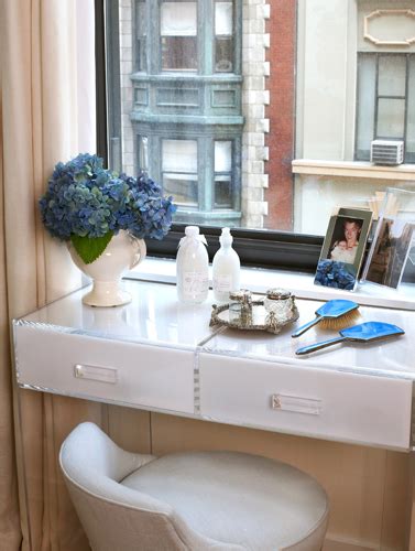 A vanity table with three. Floating Vanity - Contemporary - bedroom - Robyn Karp ...