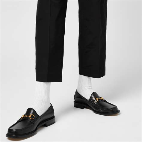 Gucci 1953 Horsebit Leather Loafers Men Black 1000 Flannels