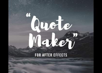 Top 5 premium ae templates. Animated Quote Maker - After Effects Template | Enchanted ...