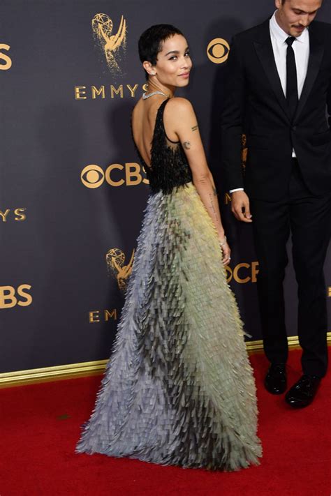 Zoe Kravitz In Christian Dior Couture 2017 Emmy Awards