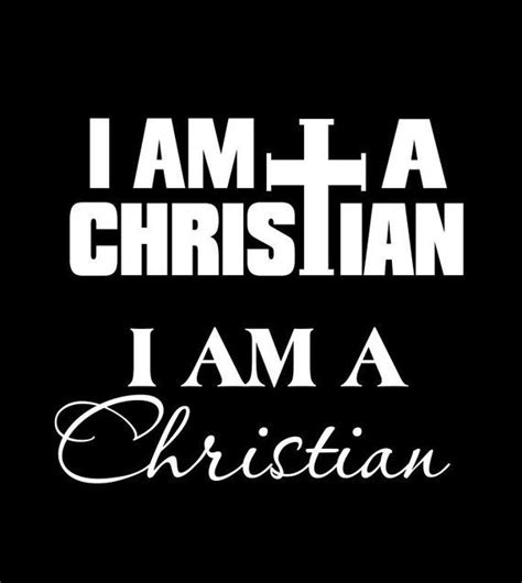 I Am A Christian Window Decal Car Sticker For Exterior Glass Etsy In