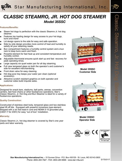 Star Manufacturing 35ssc Users Manual