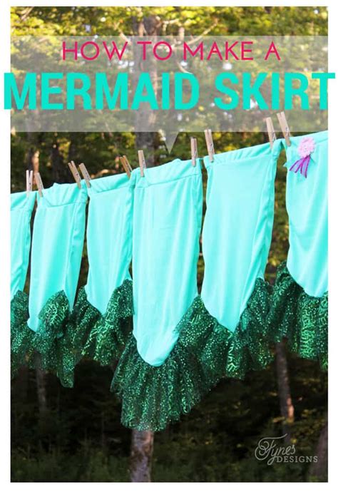 How To Make A Mermaid Skirt Fynes Designs