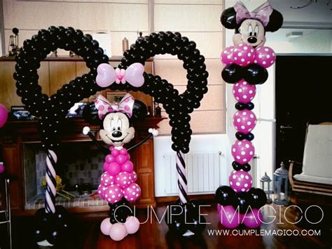 Ver más ideas sobre globos, arco de globos, hacer arcos. Decoracion en globos Minnie … | Minnie mouse birthday, Balloon decorations, Balloons