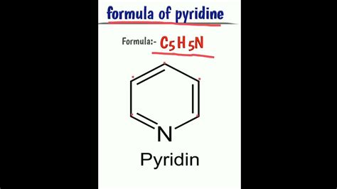 Pyridine Structure And Formula Youtube