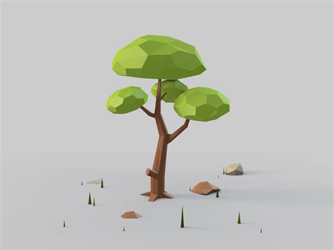 Low Poly Tree By Vladyslav Vovk Blender Models Blender 3d Pokemon