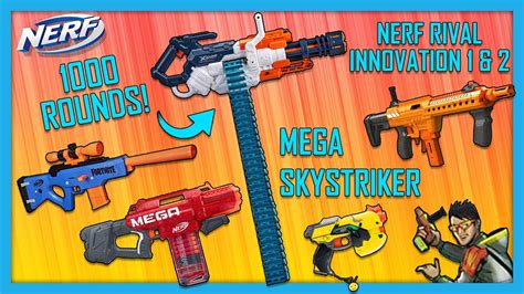 1000 Round Foam Minigun Nerf Mega Skystriker Rival Innovation