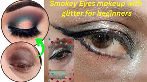 How To Apply Glittery Smokey Eyeshadowsmokey Eye Makeup With Glitter