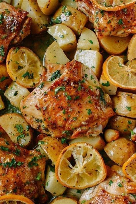 Baked Lemon Chicken Thighs Recipe 3300 Hot Sex Picture