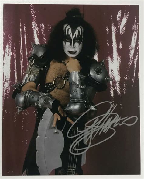 Gene Simmons Signed Autographed Kiss Glossy 8x10 Etsy