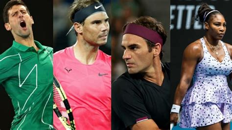 Rafael Nadal Novak Djokovic Roger Federer And Serena Williams Amongst The Most Followed