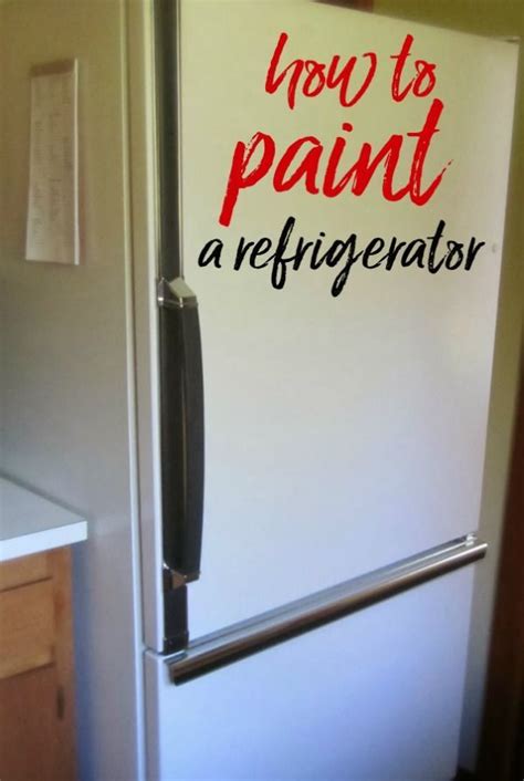 How To Paint A Refrigerator Easier Than You Think Diy Kitchen